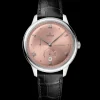 41 mm, Stahl mit Lederarmband