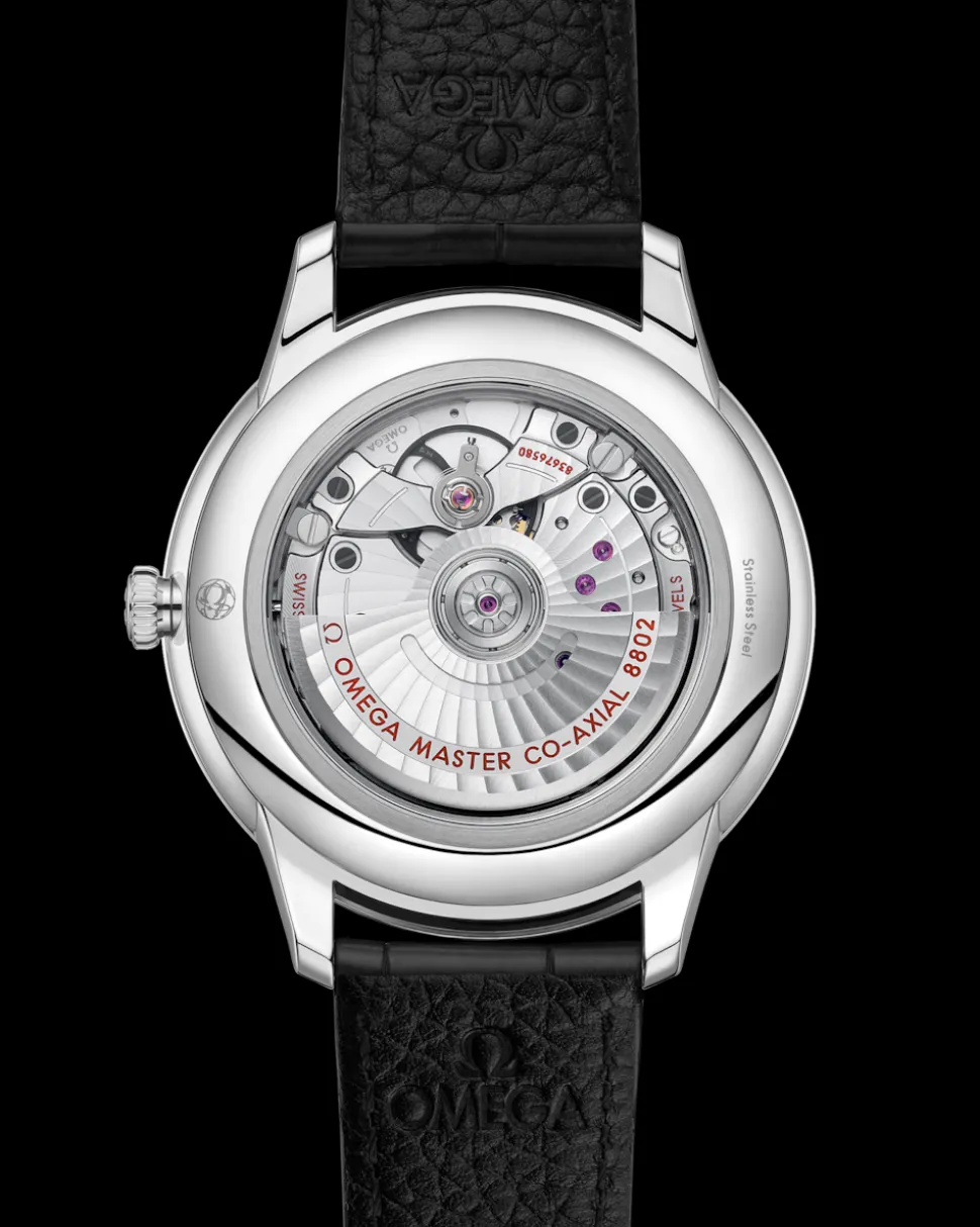 41 mm, Stahl mit Lederarmband