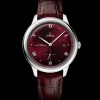 41 mm, Stahl mit Lederarmband