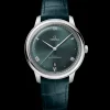 40 mm, Stahl mit Lederarmband