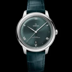 40 mm, Stahl mit Lederarmband