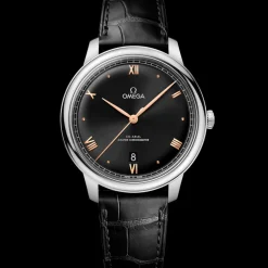 40 mm, Stahl mit Lederarmband