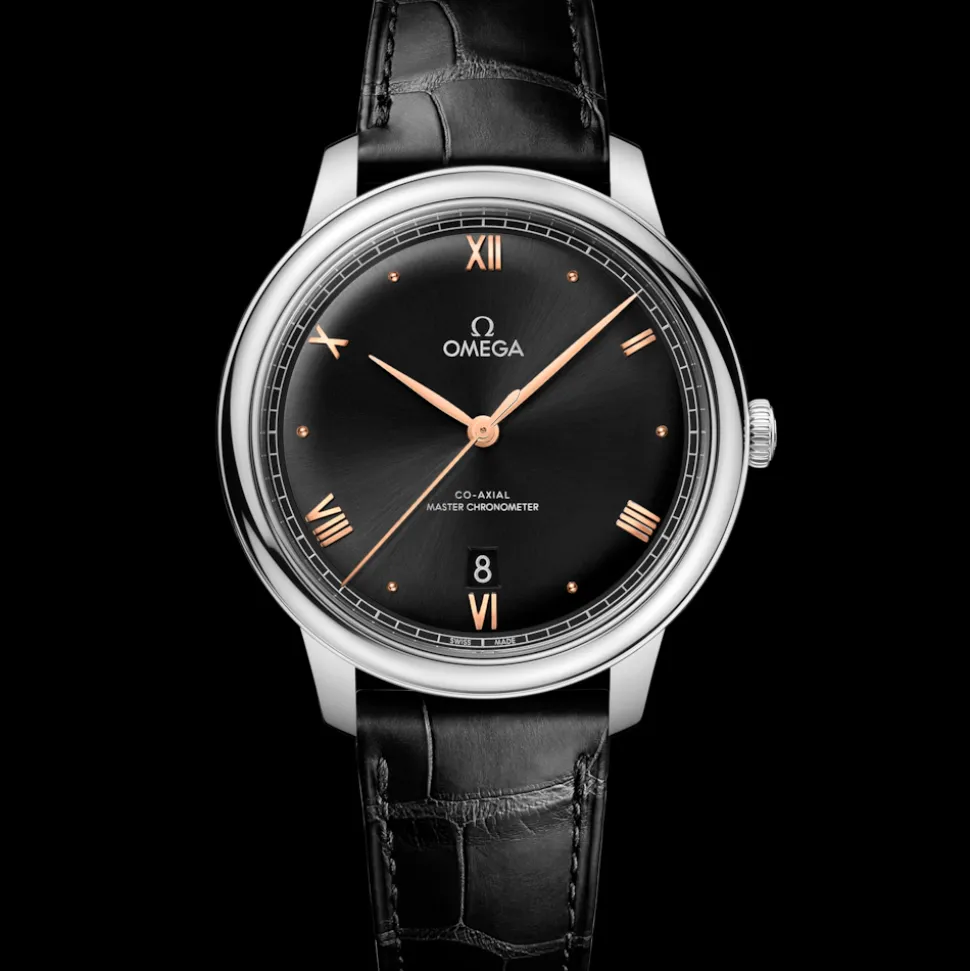 40 mm, Stahl mit Lederarmband