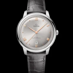 40 mm, Stahl mit Lederarmband