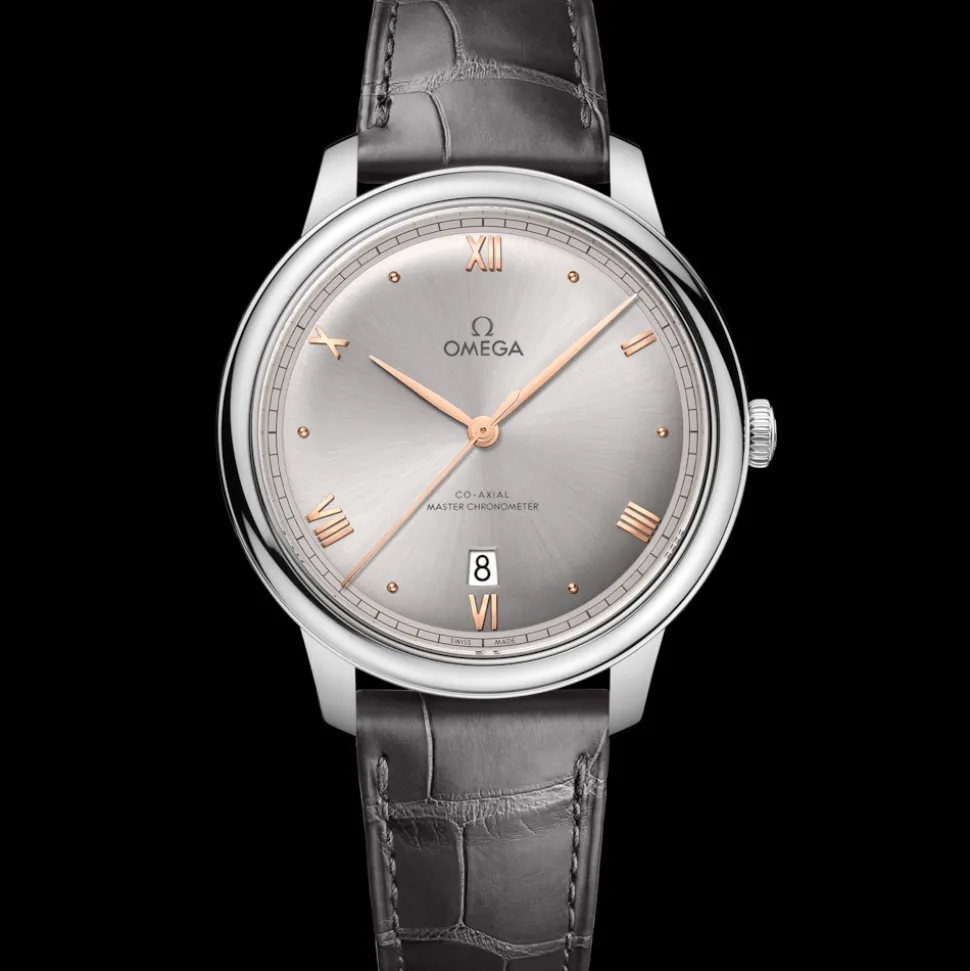 40 mm, Stahl mit Lederarmband