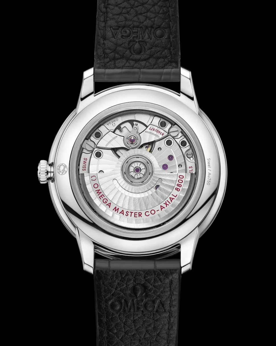 40 mm, Stahl mit Lederarmband