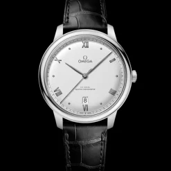 40 mm, Stahl mit Lederarmband