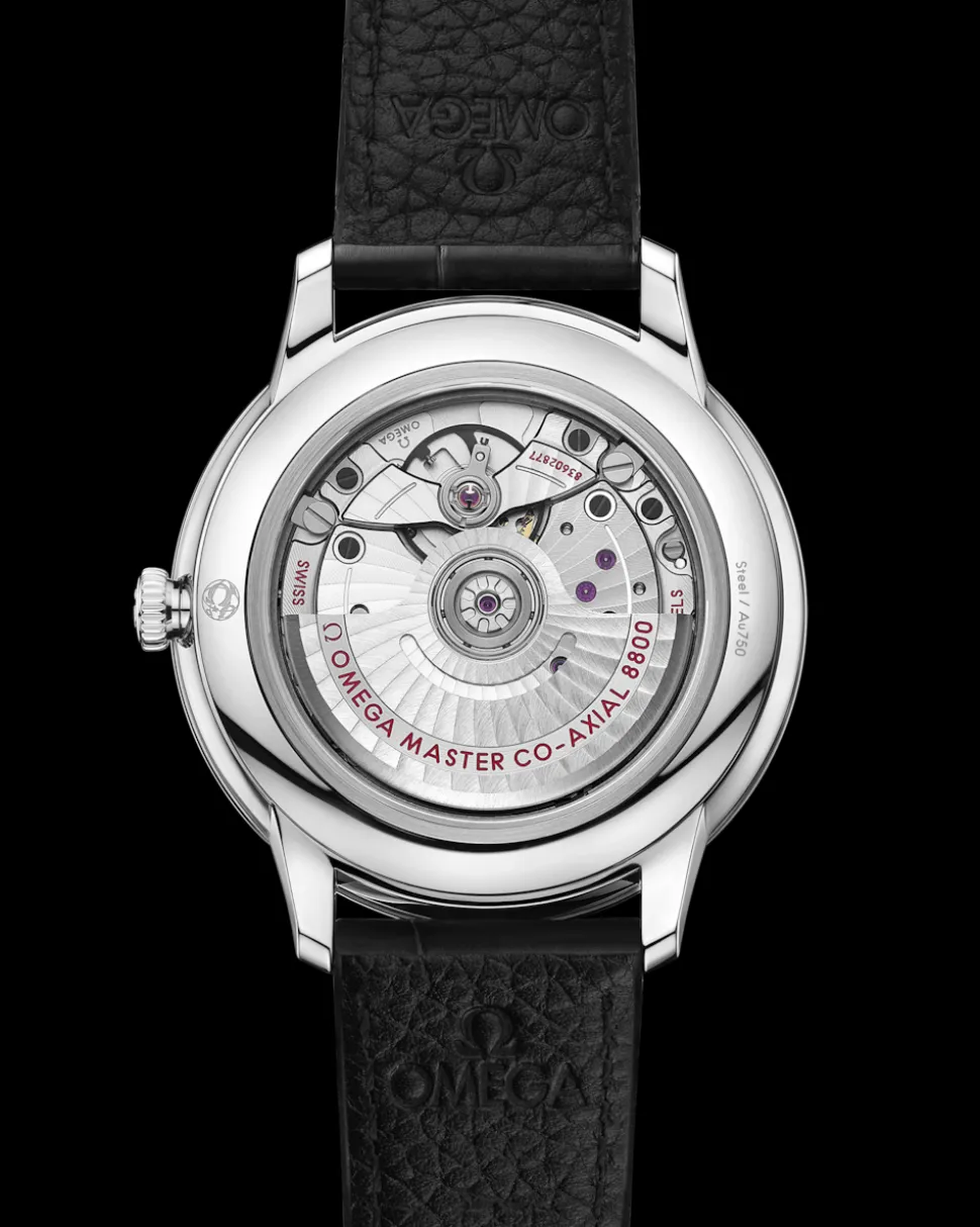 40 mm, Stahl mit Lederarmband