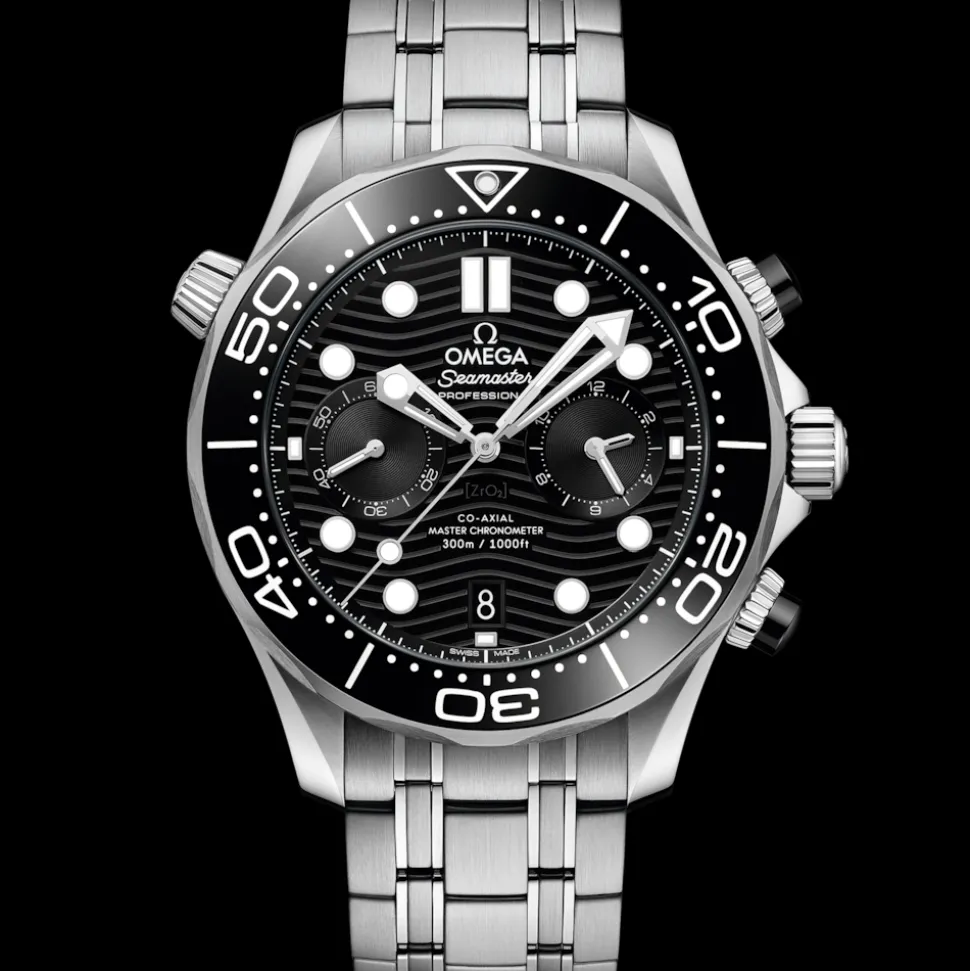 44 mm, Stahl mit Stahlarmband