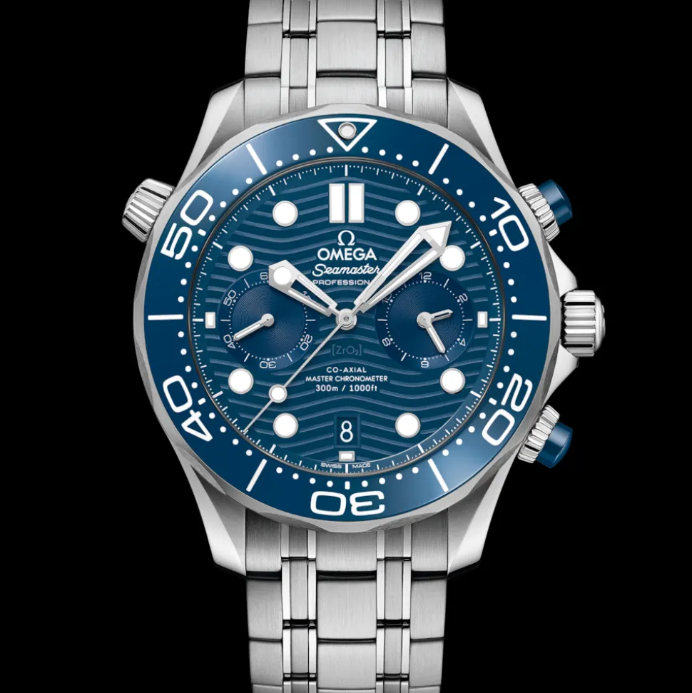 44 mm, Stahl mit Stahlarmband