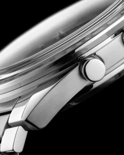 40,5 mm, Stahl mit Stahlarmband