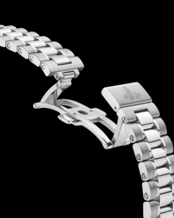 38 mm, Stahl mit Stahlarmband