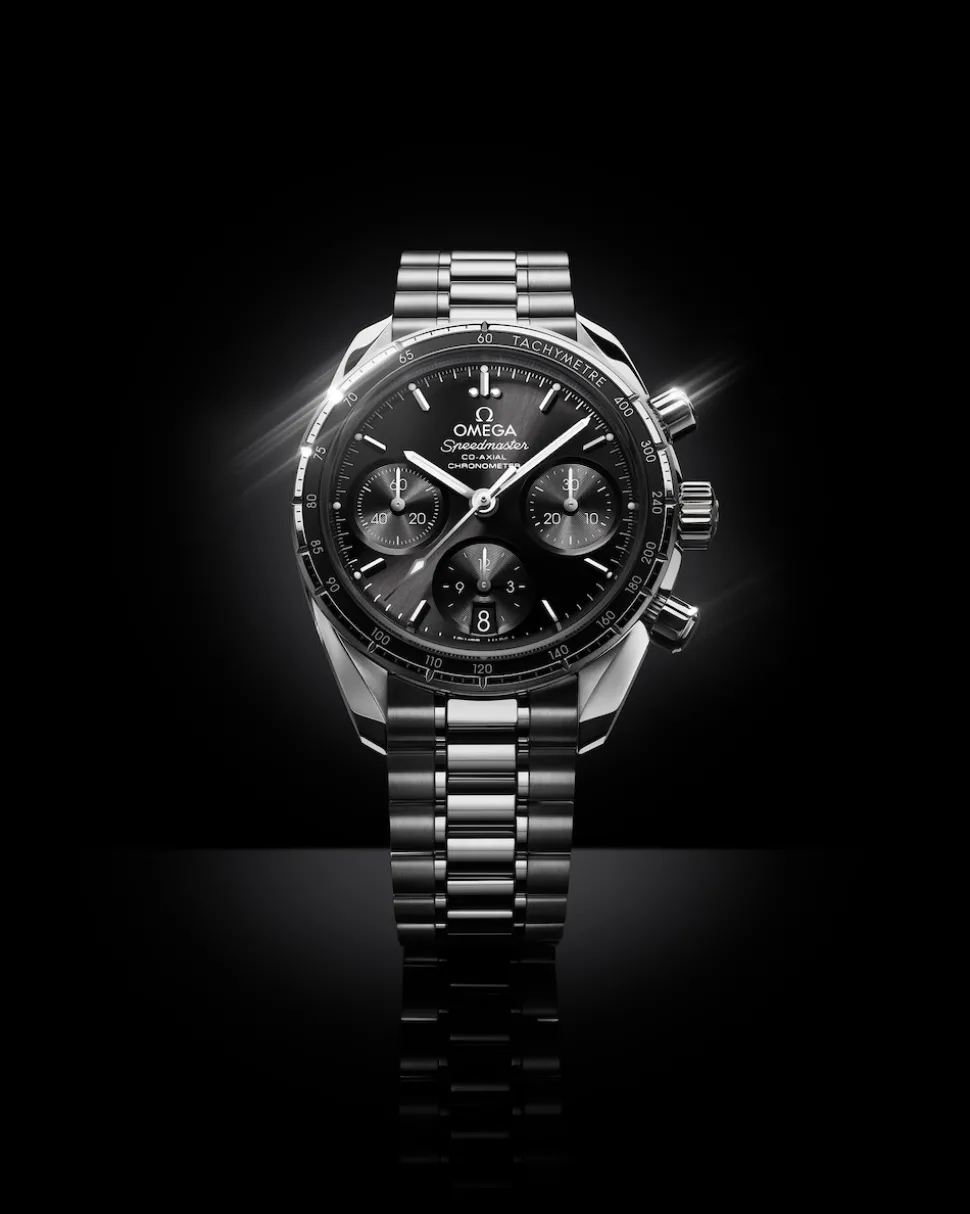 38 mm, Stahl mit Stahlarmband