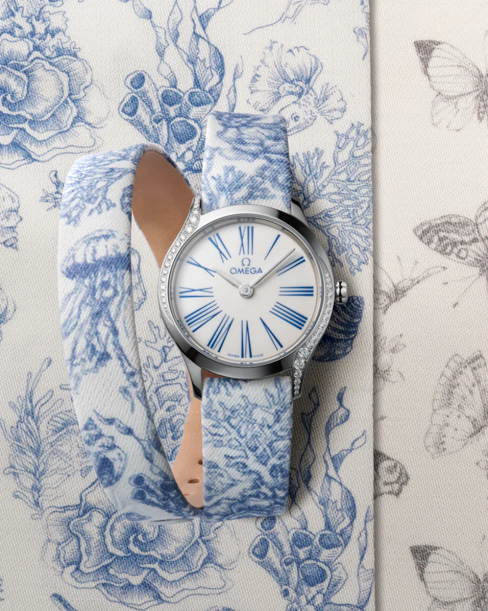 26 mm, Stahl mit „Toile de Jouy“