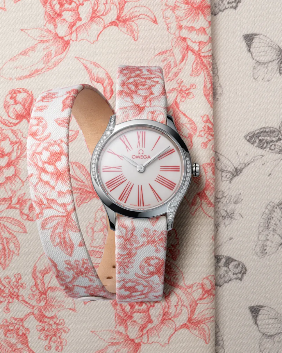 26 mm, Stahl mit „Toile de Jouy“
