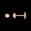 Ohrringe, 18 K Rotgold, Diamanten