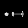 Ohrringe, 18 K Weißgold, Diamanten