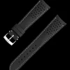 Schwarzes Lederarmband mit Dornschließe
