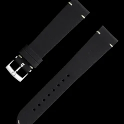 Schwarzes Lederarmband mit Dornschließe