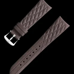 Taupefarbenes Lederarmband mit Dornschließe
