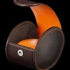 Uhrenbox, Braun/Orange