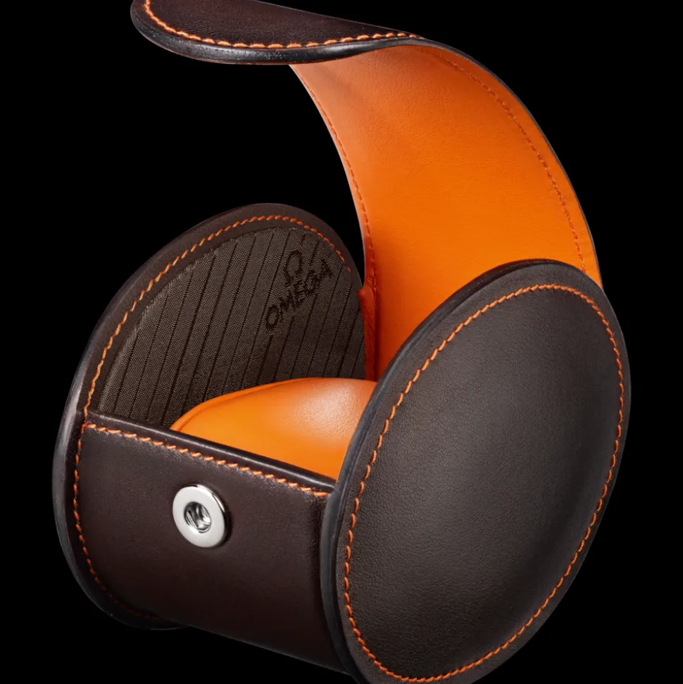 Uhrenbox, Braun/Orange