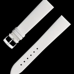 Weißes Lederarmband mit Dornschließe